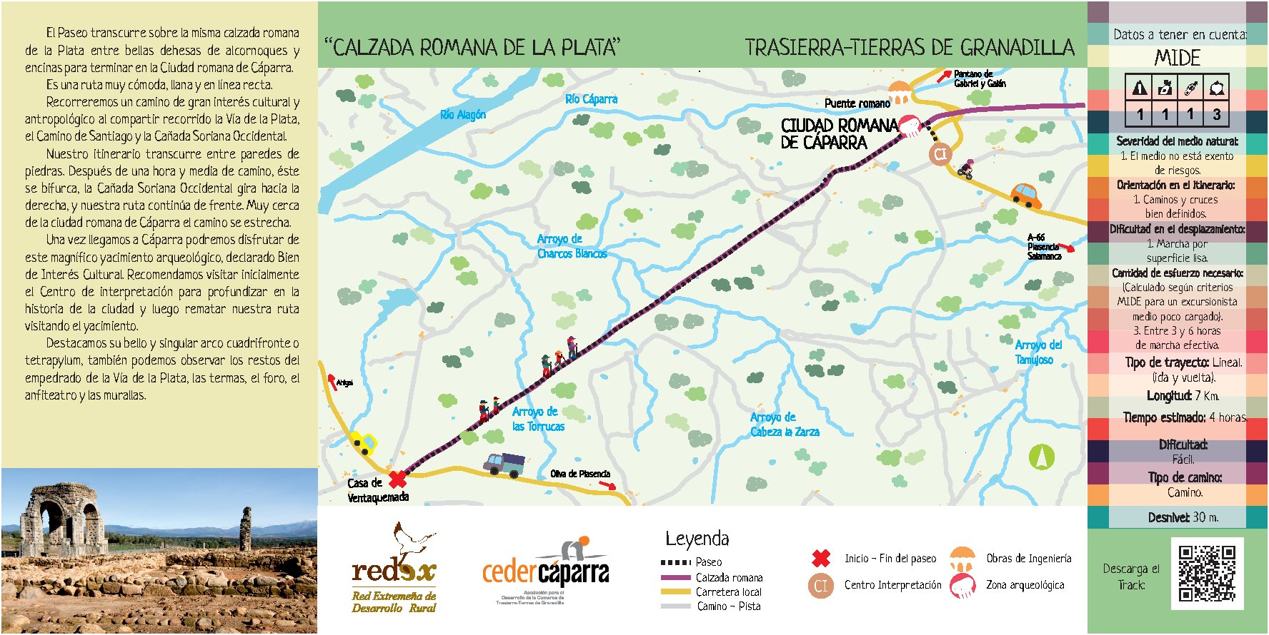 Calzada romana de la Plata. Trasierra – Tierras de Granadilla