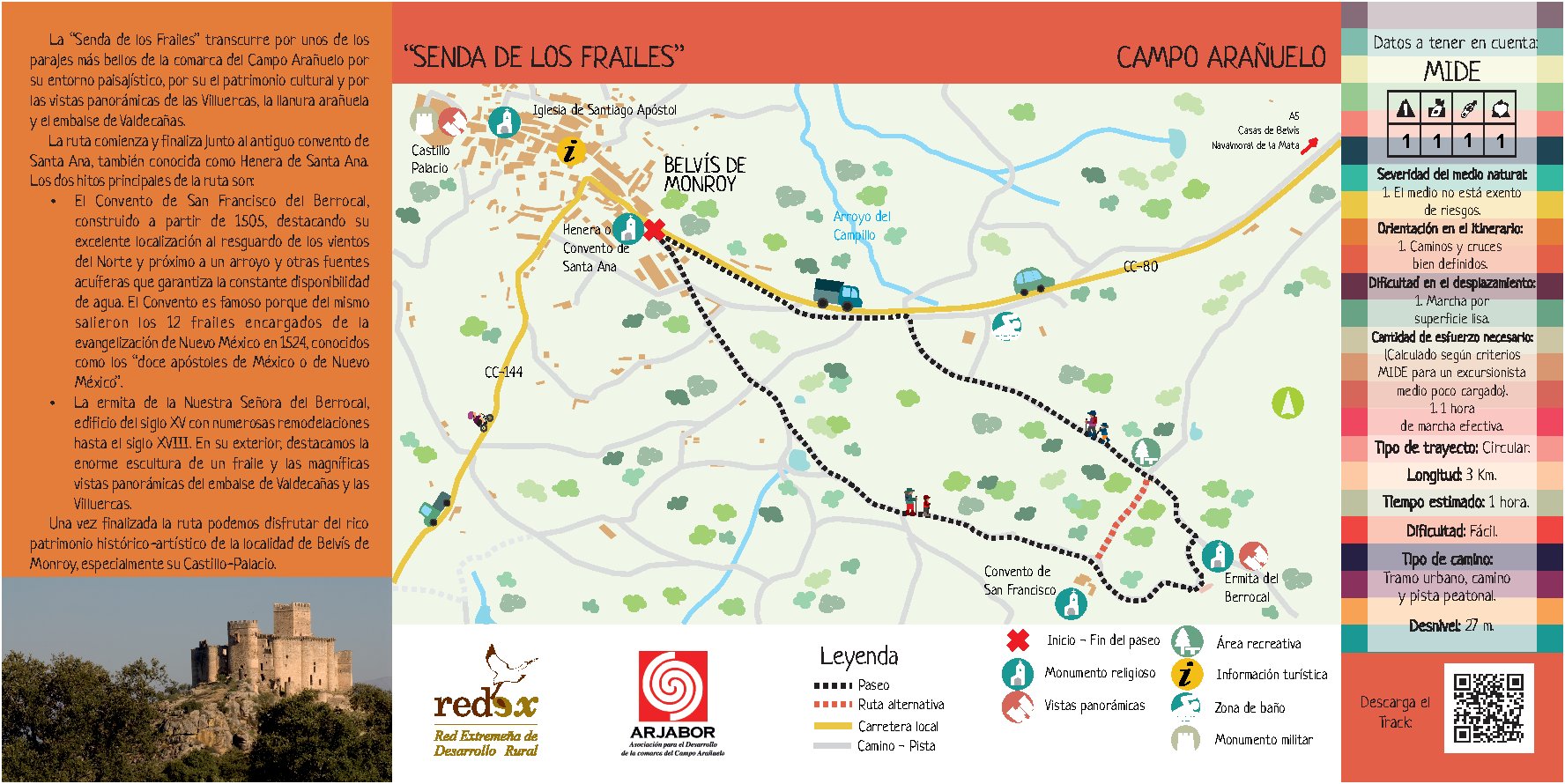 Senda de los Frailes. Campo Arañuelo