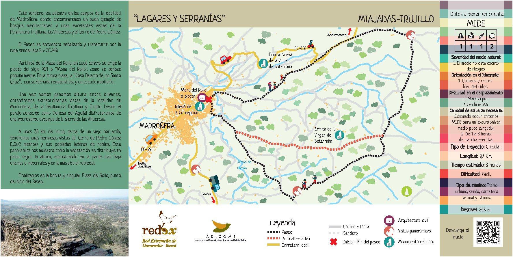 Lagares y Serranias- Miajadas – Trujillo