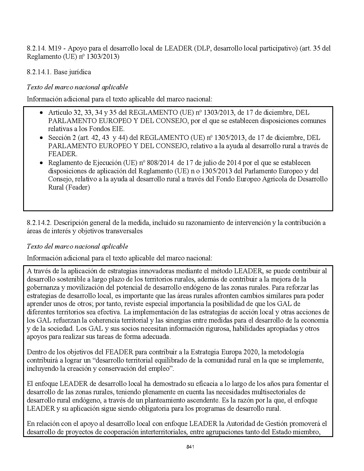 PDR Extremadura - Medida 19 LEADER